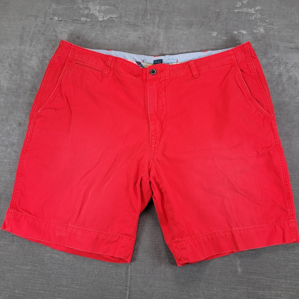 Polo Ralph Lauren Vintage Mens Red Chino Shorts Classic Fit‎ Casual